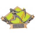 softball diamond star resin